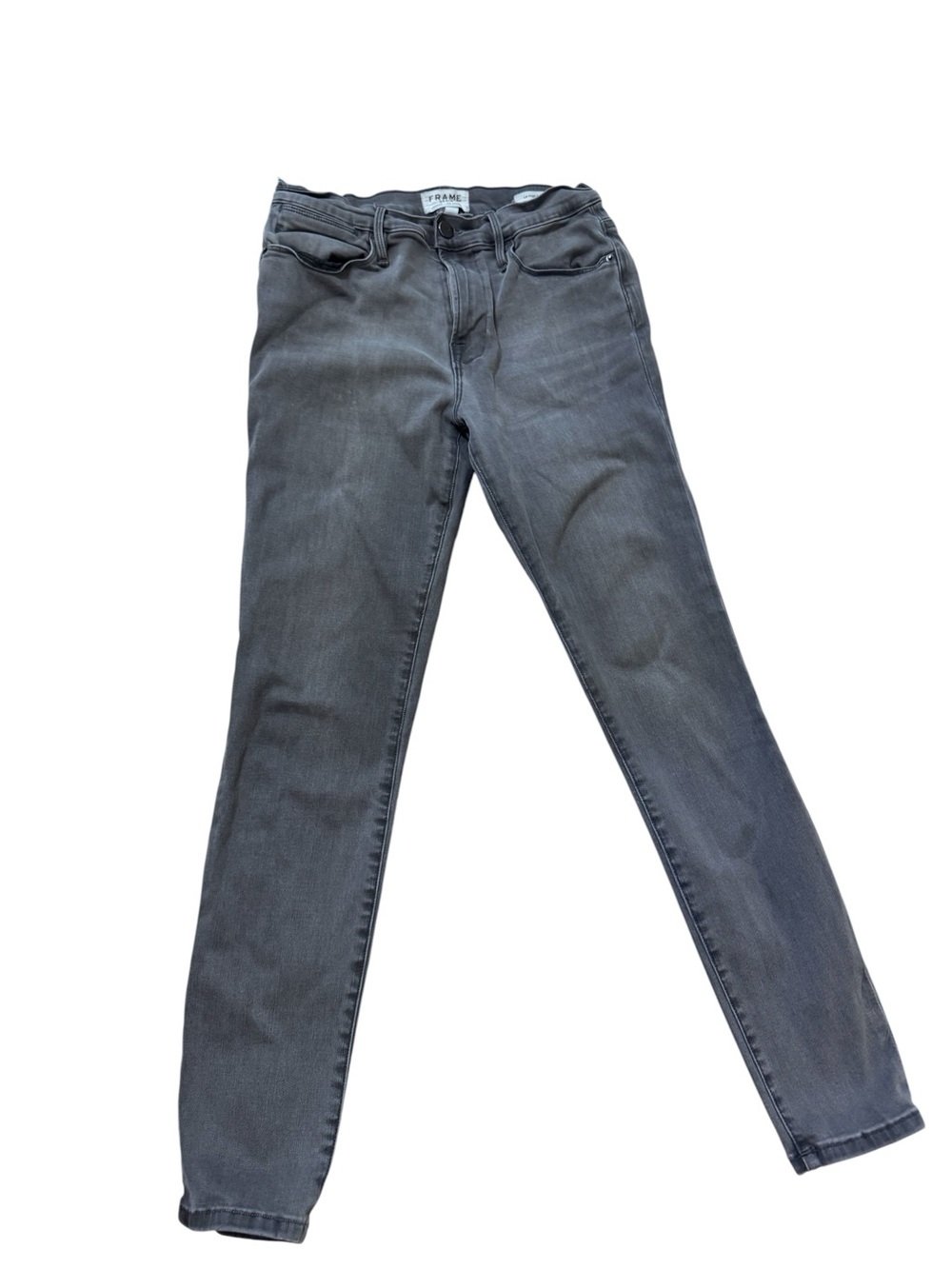 Frame Denim Skinny Jeans in Charcoal Grey